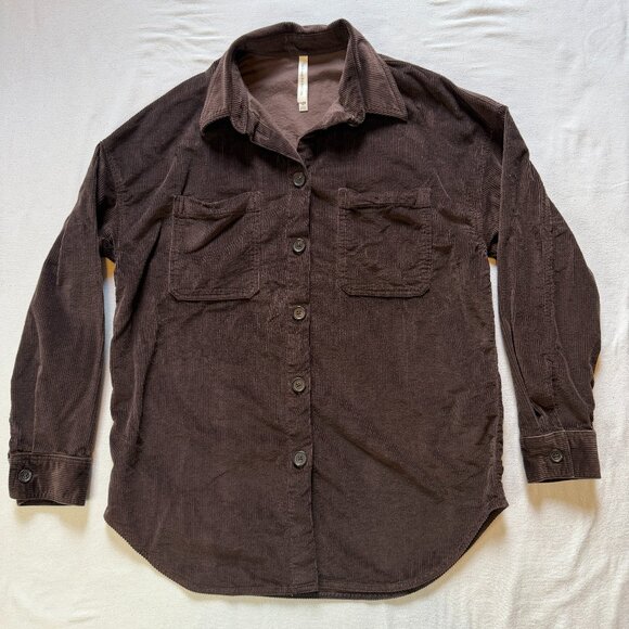 Aritzia Tops - Aritzia The Group Babaton‎ Graydon Corduroy Button Up Long Sleeve Shirt Medium